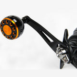 Maxbell Aluminum Alloy Fishing Handle Strong Durable Single Rocker Baitcasting Reel  35mm Black