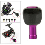 Maxbell Baitcasting Fishing Reel Handle Knob for Fugeo Steez Direct 26mm Purple