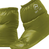 Maxbell Outdoor Camping Duck Down Slippers Sock Shoes Warmer Boot Booties Green M