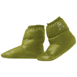 Maxbell Outdoor Camping Duck Down Slippers Sock Shoes Warmer Boot Booties Green M