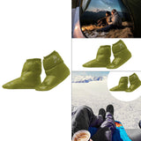 Maxbell Outdoor Camping Duck Down Slippers Sock Shoes Warmer Boot Booties Green M