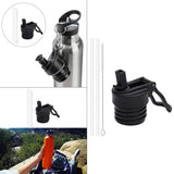 Maxbell 4x Straw Lid for Narrow Standard Mouth Bottle Portable Straw Lid