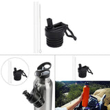 Maxbell 4x Straw Lid for Narrow Standard Mouth Bottle Portable Straw Lid