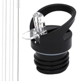 Maxbell 4x Straw Lid for Narrow Standard Mouth Bottle Transparent Straw