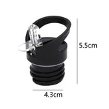 Maxbell 4x Straw Lid for Narrow Standard Mouth Bottle Transparent Straw