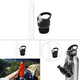 Maxbell 4x Straw Lid for Narrow Standard Mouth Bottle Transparent Straw