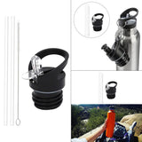 Maxbell 4x Straw Lid for Narrow Standard Mouth Bottle Transparent Straw