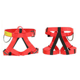 Maxbell Climbing Harness Fall Protection Protect Waist Half Body Belt Red