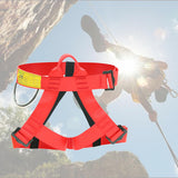 Maxbell Climbing Harness Fall Protection Protect Waist Half Body Belt Red