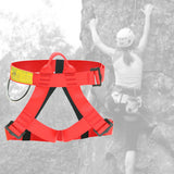 Maxbell Climbing Harness Fall Protection Protect Waist Half Body Belt Red