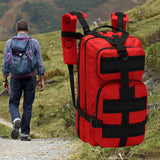 Maxbell Hiking Backpack Traveling Rucksack for Camping Hunting Red