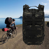 Maxbell Hiking Backpack Traveling Rucksack for Camping Hunting Black CP Color