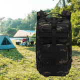 Maxbell Hiking Backpack Traveling Rucksack for Camping Hunting Black CP Color