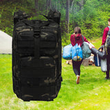 Maxbell Hiking Backpack Traveling Rucksack for Camping Hunting Black CP Color