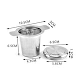 Maxbell Portable Tea Infuser with Lid Spice Strainer for Outdoor Camping Mugs Kettle