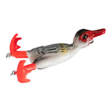 Maxbell 3D Suicide Duck Lures Floating Fishing Artificial Fish Tackle  Red Grey