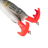 Maxbell 3D Suicide Duck Lures Floating Fishing Artificial Fish Tackle  Red Grey