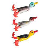 Maxbell 3D Suicide Duck Lures Floating Fishing Artificial Fish Tackle  Red Grey
