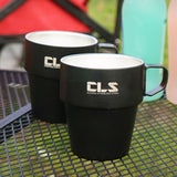 Maxbell 4x Double Camping Cups Heating Preservative Wearable for Cooking w/Holder