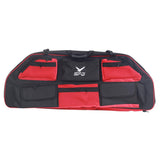 Maxbell Compound Bow Bag Archery Quiver Bow Case with Pocket for Hunting Shooting Red