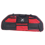 Maxbell Compound Bow Bag Archery Quiver Bow Case with Pocket for Hunting Shooting Red