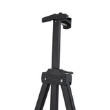 Maxbell 1 Pcs Folding Easel Sturdy Aluminum Folding for Painting Displaying Canvases Black