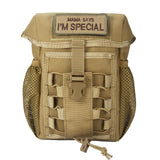 Maxbell Tactical Waist Pack Molle Pouch Organizer Panel Hanging for Camping brown