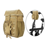 Maxbell Tactical Waist Pack Molle Pouch Organizer Panel Hanging for Camping brown