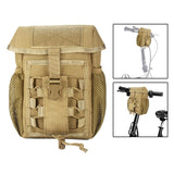 Maxbell Tactical Waist Pack Molle Pouch Organizer Panel Hanging for Camping brown