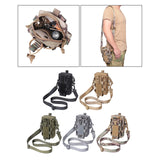 Maxbell Tactical Bag with Shoulder Strap Waist Bag Pouch Organizer for Travel Hiking Black