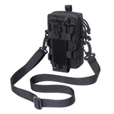 Maxbell Tactical Bag with Shoulder Strap Waist Bag Pouch Organizer for Travel Hiking Black