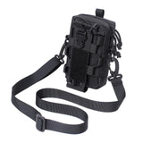 Maxbell Tactical Bag with Shoulder Strap Waist Bag Pouch Organizer for Travel Hiking Black
