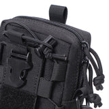 Maxbell Tactical Bag with Shoulder Strap Waist Bag Pouch Organizer for Travel Hiking Black