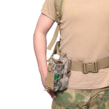 Maxbell Tactical Bag with Shoulder Strap Waist Bag Pouch Organizer for Travel Hiking Black