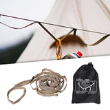 Maxbell Colorful Camping Tent Rope Lanyard Clothesline Hanging Gear Strap Lamp Brown
