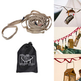 Maxbell Colorful Camping Tent Rope Lanyard Clothesline Hanging Gear Strap Lamp Brown