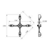 Maxbell Lightweight Stove Adapter Burner Connector for Picnic Backpacking Hiking