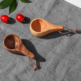 Maxbell Camping Mug Outdoor Wooden Camp Cup Lightweight Hiking Tableware Brown