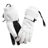 Maxbell Thermal Windproof Waterproof Winter Gloves Touch Screen Warm Mittens White M