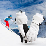 Maxbell Thermal Windproof Waterproof Winter Gloves Touch Screen Warm Mittens White M