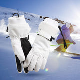 Maxbell Thermal Windproof Waterproof Winter Gloves Touch Screen Warm Mittens White L