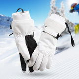 Maxbell Thermal Windproof Waterproof Winter Gloves Touch Screen Warm Mittens White L