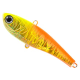 Maxbell 1x Fishing Lure Rattling Sinking Vibration 3D Eyes Swimbait Yellow 52mm 10g