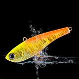 Maxbell 1x Fishing Lure Rattling Sinking Vibration 3D Eyes Swimbait Yellow 52mm 10g