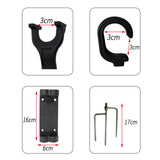 Maxbell 3 in 1 Adjustable Fishing Rod Holder Fish Pole Bracket Rack Fishing Tool S