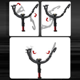 Maxbell 3 in 1 Adjustable Fishing Rod Holder Fish Pole Bracket Rack Fishing Tool S