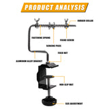 Maxbell Fishing Reel Line Spooler Winder with Clamp Spooling Station Aluminum Alloy
