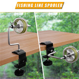 Maxbell Fishing Reel Line Spooler Winder with Clamp Spooling Station Aluminum Alloy