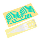 Maxbell Electric Scooter Reflective Stickers Safety Set Warning Wheel Green White