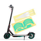 Maxbell Electric Scooter Reflective Stickers Safety Set Warning Wheel Green White